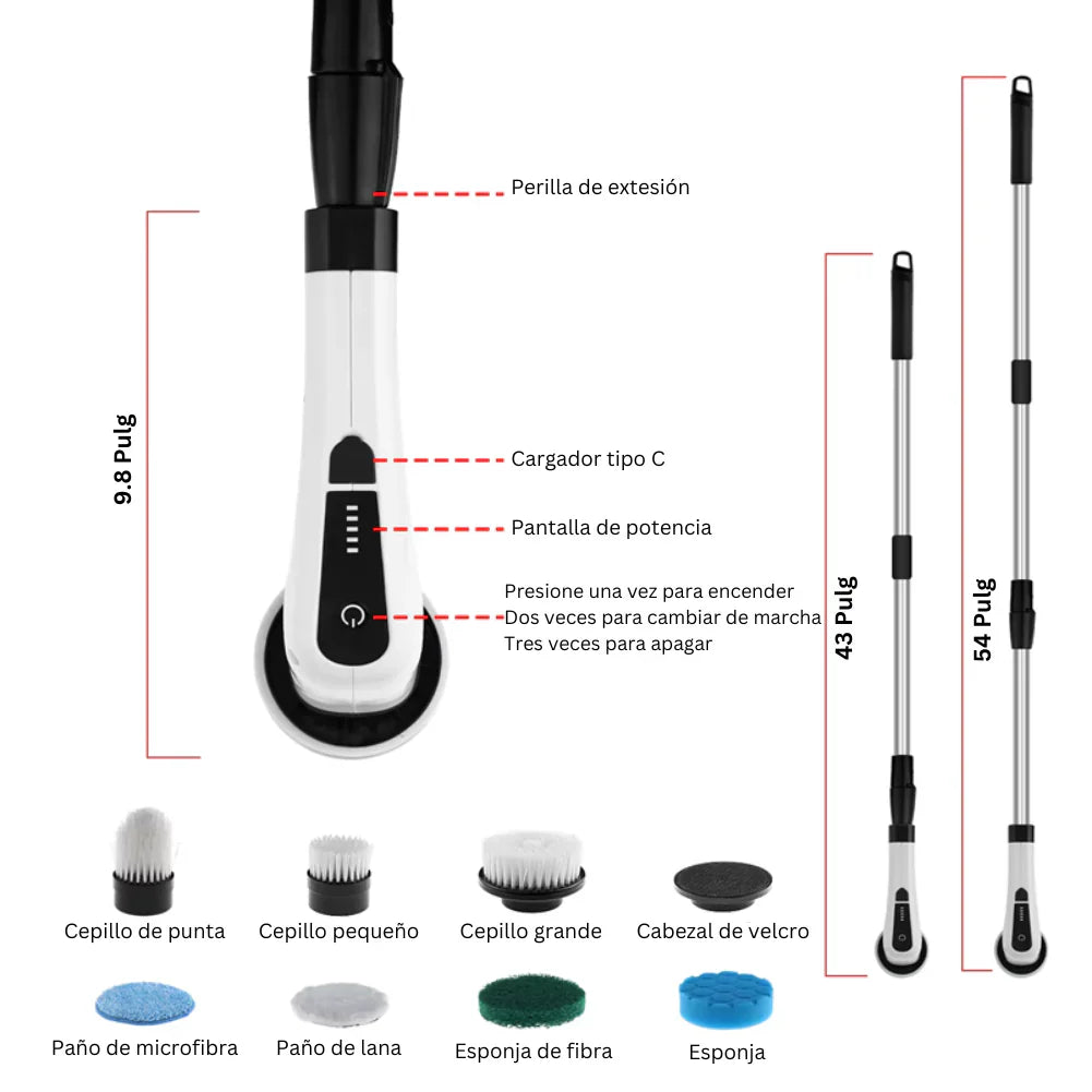Cepillo de Limpieza Multifuncional 9 en 1