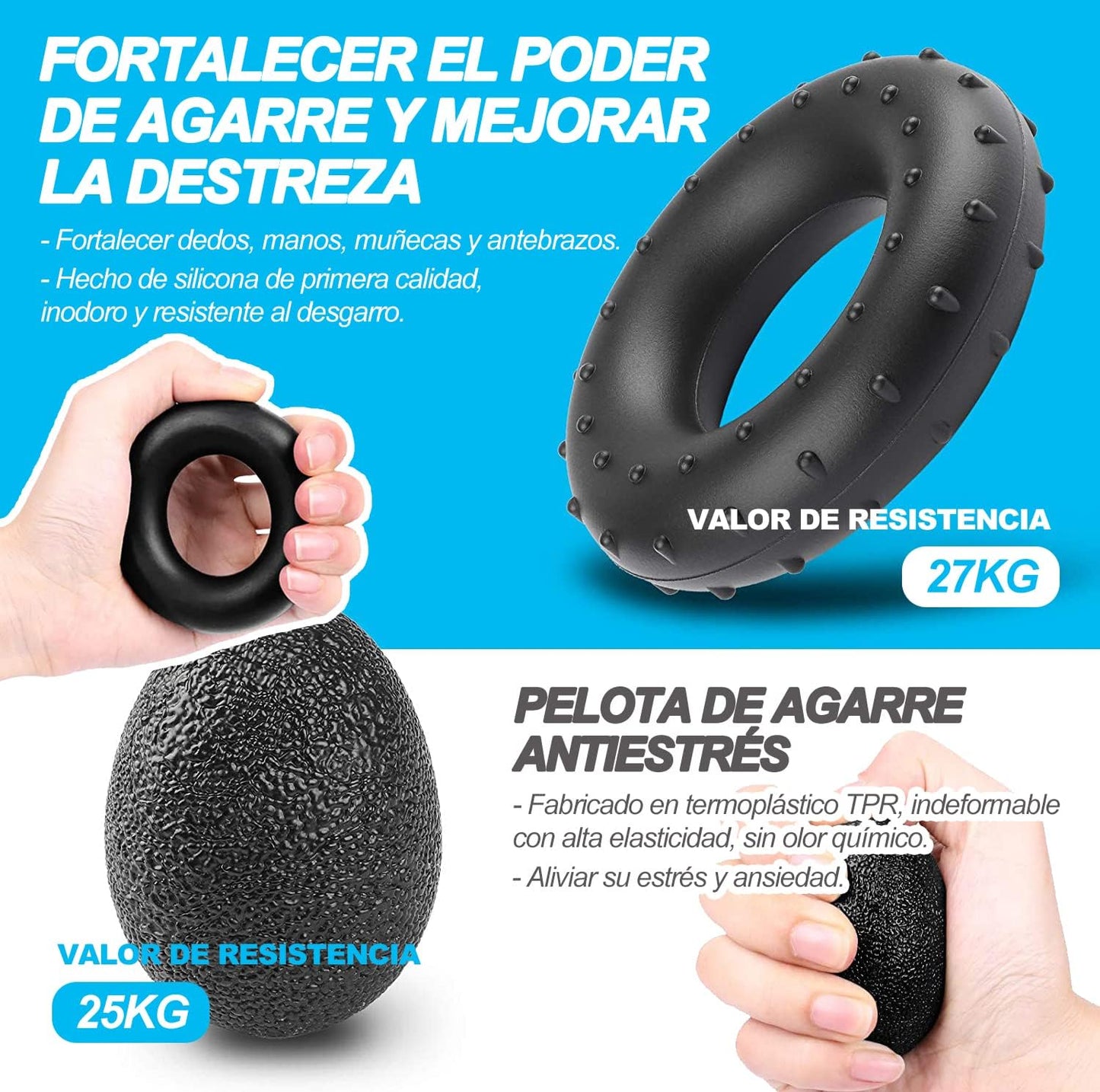 AnteGrip™ - Ejercitador de antebrazos 💪🏼