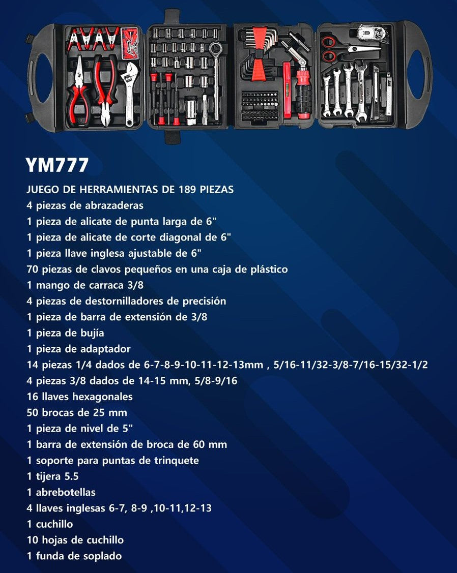 Kit Herramientas Ym777 MegaStar