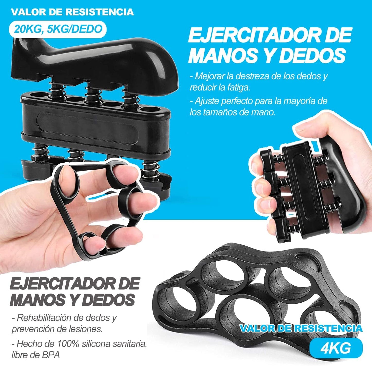 AnteGrip™ - Ejercitador de antebrazos 💪🏼